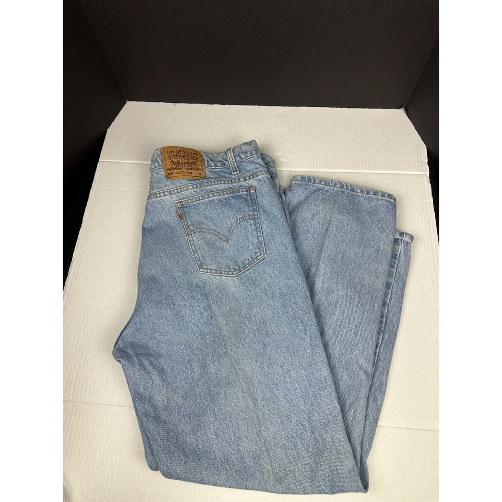 Vintage Levis 505 Men 42x30 Orange Tab Regular Fit Straight Leg Made in U.S.A.
